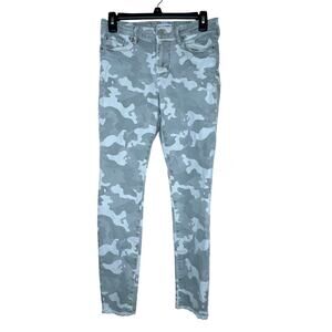 Dear John Gisele Skinny Jeans High Rise Frayed Hem Light Wash Denim 27